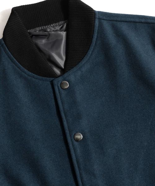 ZIP FIVE(ジップファイブ)の「【ZIP FIVE】撥水加工スタジャン(スタジャン・メンズ・ブラウン/ブラック/ベージュ/ネイビー/ワイン/キャメル/グレー/ブルー/チャコール/オリーブ・LARGE/MEDIUM/SMALL/X-LARGE/X-SMALL/XX-LARGE)」の11枚目の写真