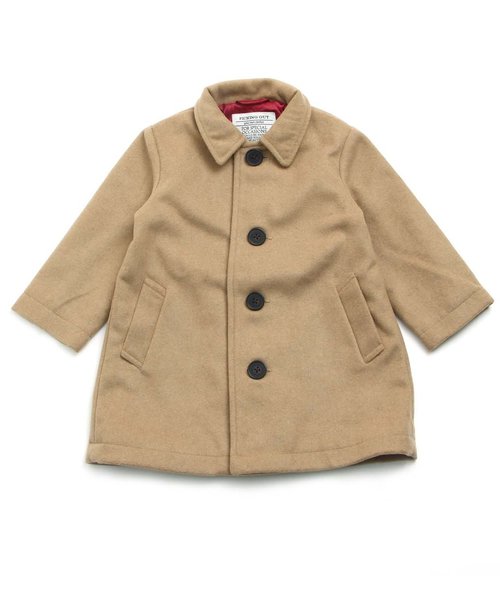 apres les cours（アプレレクール）の「ウールコート（ブルゾン・キッズ・ベージュ/チェック・100/110/120/130/140/90）」の7枚目の写真