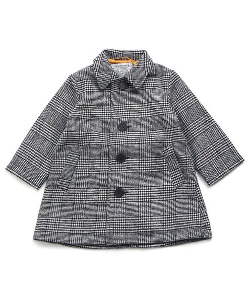 apres les cours（アプレレクール）の「ウールコート（ブルゾン・キッズ・ベージュ/チェック・100/110/120/130/140/90）」の9枚目の写真