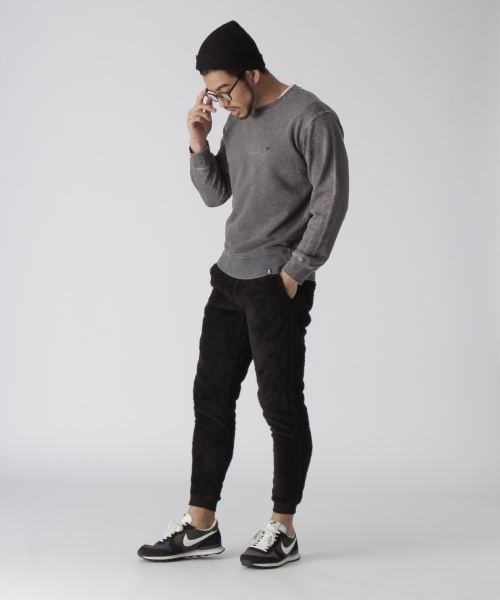 BAYFLOW（ベイフロー）の「BAYFLOW／ラインボアフリースパンツ（その他パンツ・メンズ・ブラック/チャコール・SMALL/MEDIUM/LARGE）」の21枚目の写真