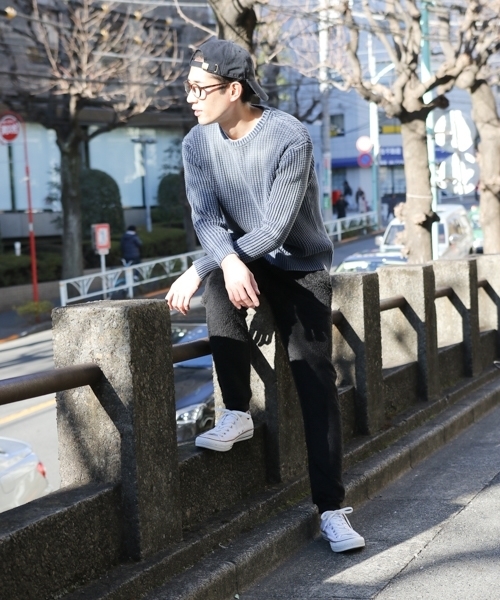 BAYFLOW（ベイフロー）の「BAYFLOW／ラインボアフリースパンツ（その他パンツ・メンズ・ブラック/チャコール・SMALL/MEDIUM/LARGE）」の3枚目の写真