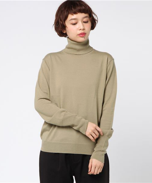 plage（プラージュ）の「カシミヤ混タートルネックプルオーバー