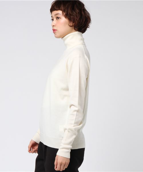plage（プラージュ）の「カシミヤ混タートルネックプルオーバー