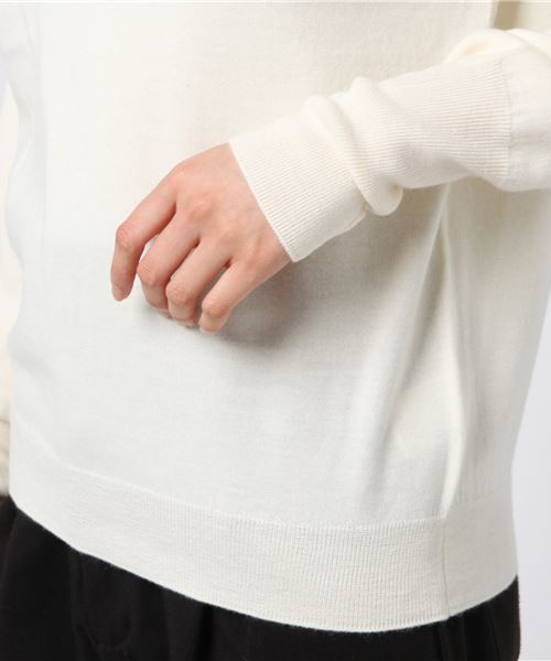 【美品】 プラージュ 近年モデル ニット プルオーバー セーター カシミヤ混 美品】 プラージュ 近年モデル ニット プルオーバー セーター カシミヤ