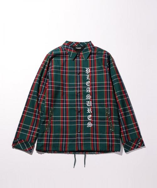 PLEASURES（プレジャー）の「＜PLEASURES＞ PLAID COACH JACKET/コーチ 