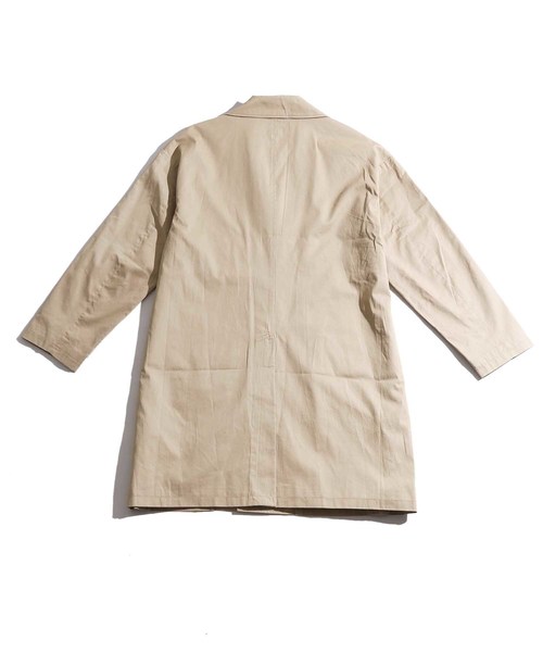 WEGO(ウィゴー)の「WEGO/クラシックチェックオーバーコート(ステンカラーコート・メンズ・ベージュ・MEDIUM/LARGE)」の13枚目の写真