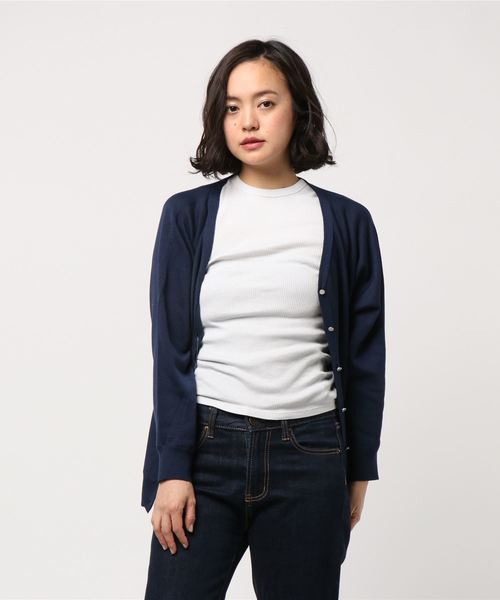 AMERICAN HOLIC（アメリカンホリック）の「10col.2WAYドルマンニットカーディガン（カーディガン/ボレロ・レディース・ピンク/ライトグレー/ブラック/ネイビー/アイボリー/イエロー/ブルー/ミント/ベージュ系その他/ライトピンク・L/M）」の7枚目の写真