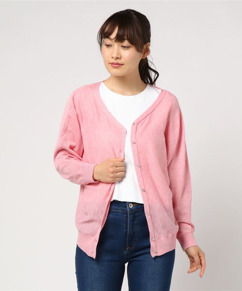 AMERICAN HOLIC（アメリカンホリック）の「10col.2WAYドルマンニットカーディガン（カーディガン/ボレロ・レディース・ピンク/ライトグレー/ブラック/ネイビー/アイボリー/イエロー/ブルー/ミント/ベージュ系その他/ライトピンク・L/M）」の10枚目の写真