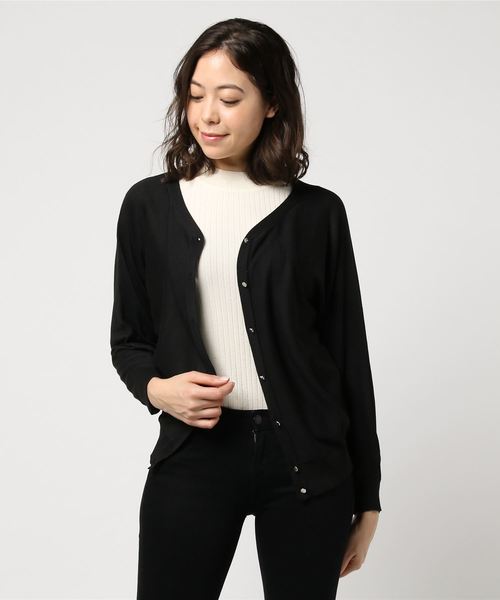 AMERICAN HOLIC（アメリカンホリック）の「10col.2WAYドルマンニットカーディガン（カーディガン/ボレロ・レディース・ピンク/ライトグレー/ブラック/ネイビー/アイボリー/イエロー/ブルー/ミント/ベージュ系その他/ライトピンク・L/M）」の3枚目の写真