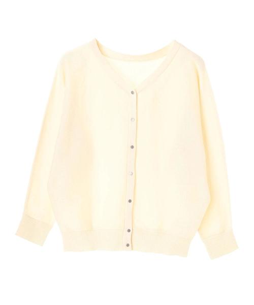 AMERICAN HOLIC（アメリカンホリック）の「10col.2WAYドルマンニットカーディガン（カーディガン/ボレロ・レディース・ピンク/ライトグレー/ブラック/ネイビー/アイボリー/イエロー/ブルー/ミント/ベージュ系その他/ライトピンク・L/M）」の11枚目の写真