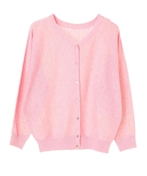 AMERICAN HOLIC（アメリカンホリック）の「10col.2WAYドルマンニットカーディガン（カーディガン/ボレロ・レディース・ピンク/ライトグレー/ブラック/ネイビー/アイボリー/イエロー/ブルー/ミント/ベージュ系その他/ライトピンク・L/M）」の14枚目の写真