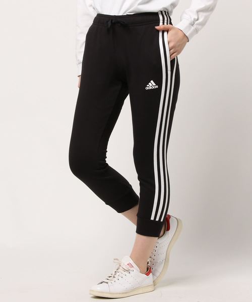 adidas（アディダス）の「アディダス スウェットロングパンツ W 7/8ジョガーパンツ CW3777（その他パンツ・レディース・グレー/ブラック・S/M/LL/L）」の2枚目の写真