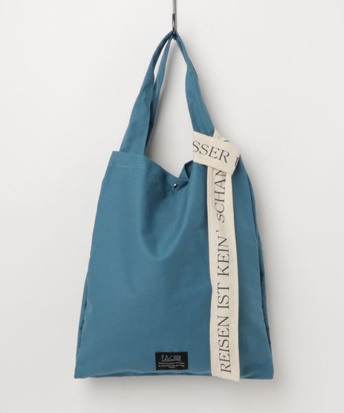 natural couture（ナチュラルクチュール）の「ロゴリボントート（トートバッグ・レディース・ホワイト/ブルー/ブラック・FREE）」の3枚目の写真