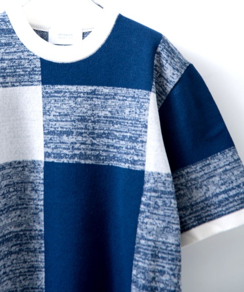 STUDIOUS(ステュディオス)の「【STUDIOUS】ウォッシャブルラティスリラックスニット(ニット/セーター・メンズ・ブラック/ブルー・1/2/3)」の3枚目の写真