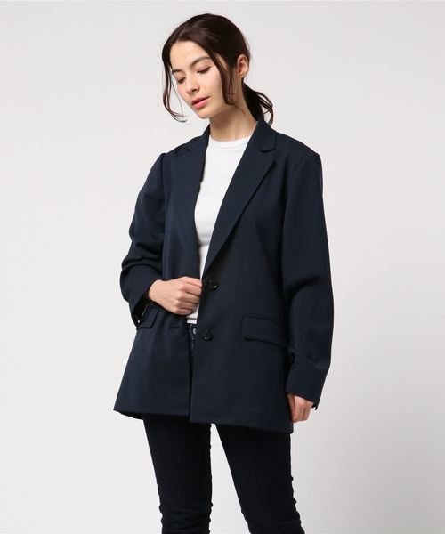 N.（N. Natural Beauty Basic）（エヌエヌナチュラルビューティーベーシック）の「ＢＩＧジャケット（テーラードジャケット・レディース・ネイビー・MEDIUM）」の6枚目の写真