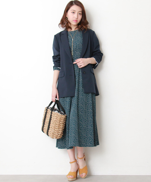 N.（N. Natural Beauty Basic）（エヌエヌナチュラルビューティーベーシック）の「ＢＩＧジャケット（テーラードジャケット・レディース・ネイビー・MEDIUM）」の7枚目の写真