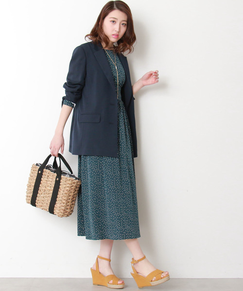 N.（N. Natural Beauty Basic）（エヌエヌナチュラルビューティーベーシック）の「ＢＩＧジャケット（テーラードジャケット・レディース・ネイビー・MEDIUM）」の9枚目の写真