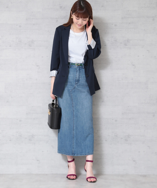 N.（N. Natural Beauty Basic）（エヌエヌナチュラルビューティーベーシック）の「ＢＩＧジャケット（テーラードジャケット・レディース・ネイビー・MEDIUM）」の13枚目の写真