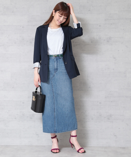 N.（N. Natural Beauty Basic）（エヌエヌナチュラルビューティーベーシック）の「ＢＩＧジャケット（テーラードジャケット・レディース・ネイビー・MEDIUM）」の14枚目の写真