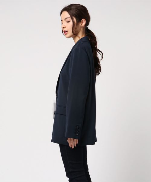 N.（N. Natural Beauty Basic）（エヌエヌナチュラルビューティーベーシック）の「ＢＩＧジャケット（テーラードジャケット・レディース・ネイビー・MEDIUM）」の3枚目の写真