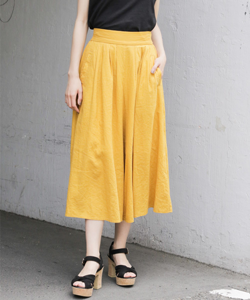 LOWRYS FARM（ローリーズファーム）の「Ｌ／Ｒスカーチョ　791303（その他パンツ・レディース・ストライプ/ブラック/イエロー/グリーン/ベージュ・MEDIUM/SMALL/X-LARGE/LARGE）」の4枚目の写真