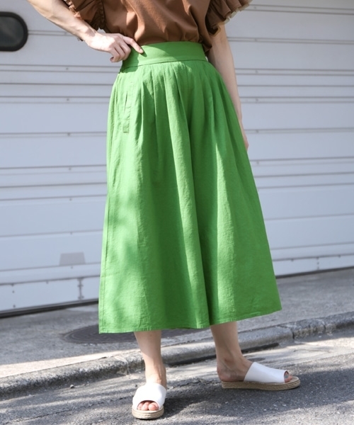 LOWRYS FARM（ローリーズファーム）の「Ｌ／Ｒスカーチョ　791303（その他パンツ・レディース・ストライプ/ブラック/イエロー/グリーン/ベージュ・MEDIUM/SMALL/X-LARGE/LARGE）」の3枚目の写真