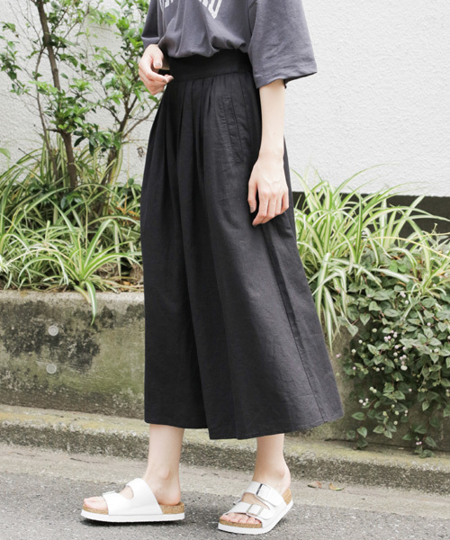 LOWRYS FARM（ローリーズファーム）の「Ｌ／Ｒスカーチョ　791303（その他パンツ・レディース・ストライプ/ブラック/イエロー/グリーン/ベージュ・MEDIUM/SMALL/X-LARGE/LARGE）」の2枚目の写真