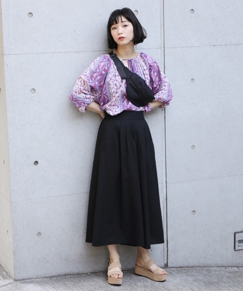LOWRYS FARM（ローリーズファーム）の「Ｌ／Ｒスカーチョ　791303（その他パンツ・レディース・ストライプ/ブラック/イエロー/グリーン/ベージュ・MEDIUM/SMALL/X-LARGE/LARGE）」の16枚目の写真