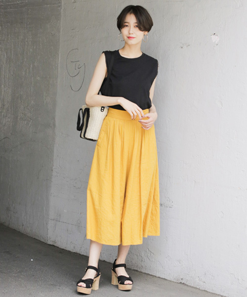 LOWRYS FARM（ローリーズファーム）の「Ｌ／Ｒスカーチョ　791303（その他パンツ・レディース・ストライプ/ブラック/イエロー/グリーン/ベージュ・MEDIUM/SMALL/X-LARGE/LARGE）」の21枚目の写真