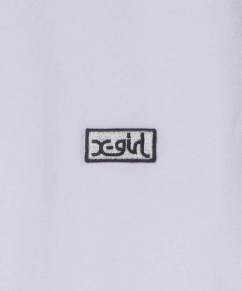 X-girl（エックスガール）の「RINGER SOLID TANK TOP（タンクトップ・レディース・ホワイト/ブラック/ピンク・ONE SIZE）」の4枚目の写真