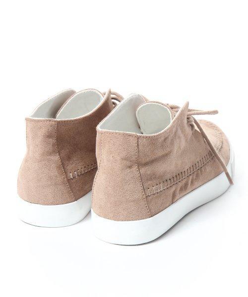 GLOBAL WORK（グローバルワーク）の「【GLOBAL WORK】ミッドモカスニーカー（スニーカー・メンズ・ベージュ/ネイビー/グレー/ブラウン/レッド・MEDIUM/LARGE）」の7枚目の写真