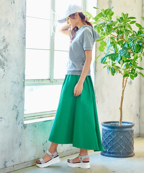 KOBE LETTUCE（コウベレタス）の「厚底ベルクロスポーツスニーカーサンダル（サンダル・レディース・ブラック/グレー/カーキ/ブラック系その他/ベージュ・S/M/L/LL）」の7枚目の写真