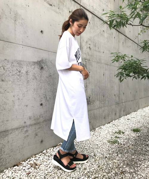 KOBE LETTUCE（コウベレタス）の「厚底ベルクロスポーツスニーカーサンダル（サンダル・レディース・ブラック/グレー/カーキ/ブラック系その他/ベージュ・S/M/L/LL）」の19枚目の写真