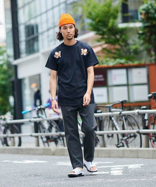 AlexanderLeeChang(アレキサンダーリーチャン)の「【AlexanderLeeChang/アレキサンダーリーチャン】別注DOG&CAT刺繍/Tシャツ(Tシャツ/カットソー・メンズ・ホワイト/ブラック・M/L)」の20枚目の写真