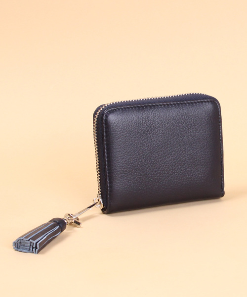 Beau're（ヴュレ）の「Beaure Second ビュレ セカンド ラウンドジップ 二つ折り財布（財布・レディース・ブラック/グレー/ブルー/イエロー/レッド/シルバー/ネイビー/ピンク/ゴールド/ホワイト/サックスブルー/グリーン/ラベンダー/スモークピンク/グレイッシュブルー/ペールイエロー/オレンジ系/ベージュ/オリーブ/ベージュ系その他/オレンジ/ダークグリーン/ベージュ系その他2・FREE）」の10枚目の写真