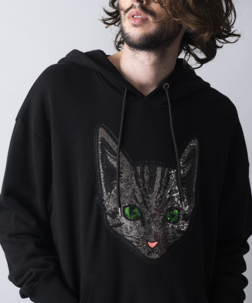 CATスパンコールBIGパーカ CATスパンコールBIGパーカ | ノーアイディー
