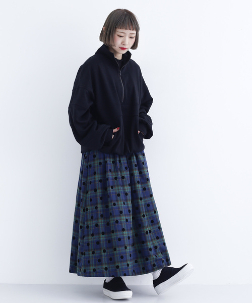 MERLOT（メルロー）の「アノラックスウェットプルオーバー1899（スウェット・レディース・ブラック/ネイビー/オフホワイト/ワイン・FREE）」の11枚目の写真