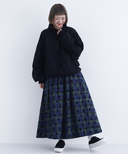 MERLOT（メルロー）の「アノラックスウェットプルオーバー1899（スウェット・レディース・ブラック/ネイビー/オフホワイト/ワイン・FREE）」の13枚目の写真