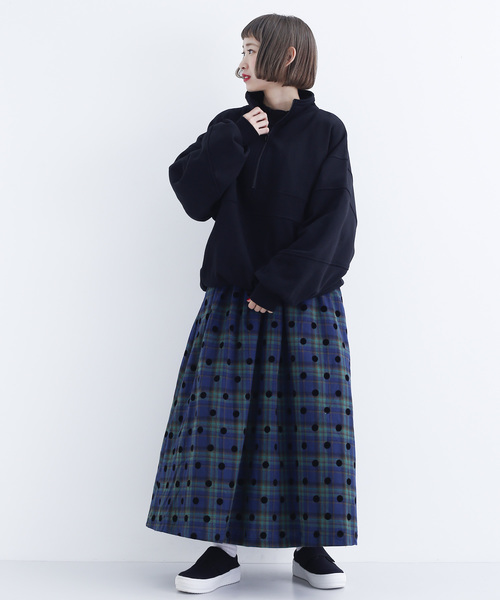 MERLOT（メルロー）の「アノラックスウェットプルオーバー1899（スウェット・レディース・ブラック/ネイビー/オフホワイト/ワイン・FREE）」の14枚目の写真