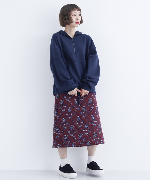 MERLOT（メルロー）の「アノラックスウェットプルオーバー1899（スウェット・レディース・ブラック/ネイビー/オフホワイト/ワイン・FREE）」の17枚目の写真