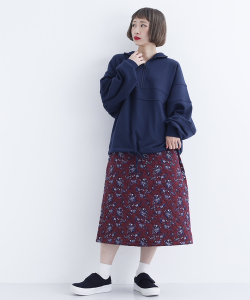 MERLOT（メルロー）の「アノラックスウェットプルオーバー1899（スウェット・レディース・ブラック/ネイビー/オフホワイト/ワイン・FREE）」の18枚目の写真