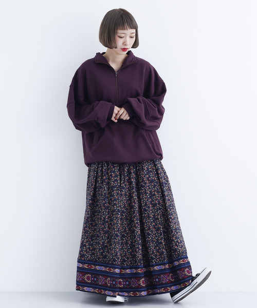 MERLOT（メルロー）の「アノラックスウェットプルオーバー1899（スウェット・レディース・ブラック/ネイビー/オフホワイト/ワイン・FREE）」の20枚目の写真