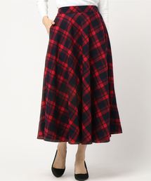YECCA VECCA | ・チェック柄フレアスカート(スカート)