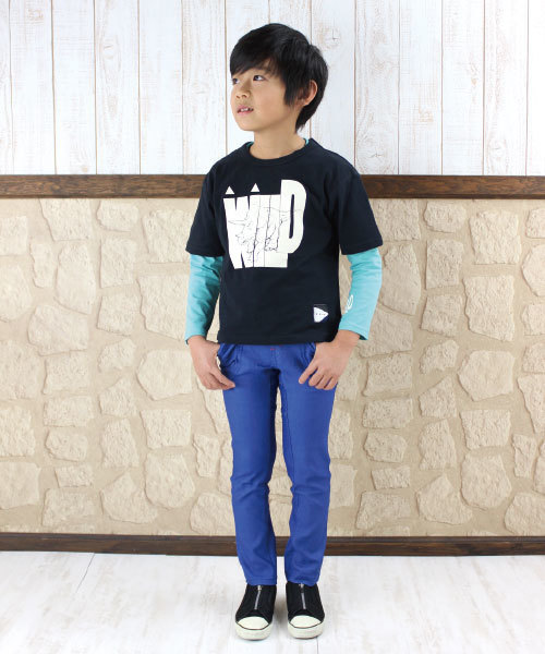 FARM（ファーム）の「ワイルド２枚セットＴシャツ（Tシャツ/カットソー・キッズ・ブラック/ブルー・100cm/110cm/120cm/130cm/140cm）」の7枚目の写真