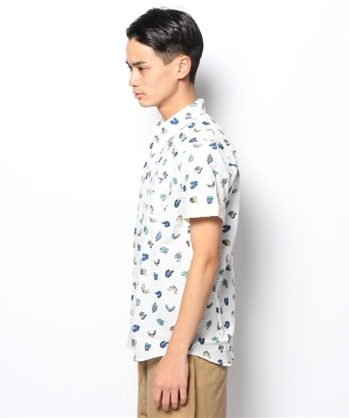 WHO'S WHO gallery（フーズフーギャラリー）の「ポップ調プリントRG半袖シャツ（シャツ/ブラウス・メンズ・パープル/ホワイト/その他/ブルー・LARGE/MEDIUM）」の11枚目の写真