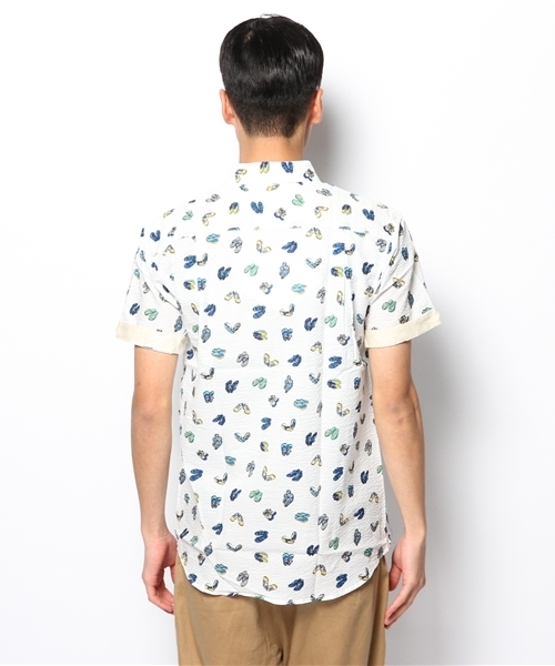 WHO'S WHO gallery（フーズフーギャラリー）の「ポップ調プリントRG半袖シャツ（シャツ/ブラウス・メンズ・パープル/ホワイト/その他/ブルー・LARGE/MEDIUM）」の10枚目の写真