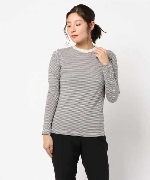 AMERICAN HOLIC（アメリカンホリック）の「ベーシッククルーネックプルオーバー（Tシャツ/カットソー・レディース・チャコールグレー/カーキ/イエロー/ブルー/ホワイト系その他/その他7/ホワイト系その他4/ブルー系その他2・M/L）」の8枚目の写真