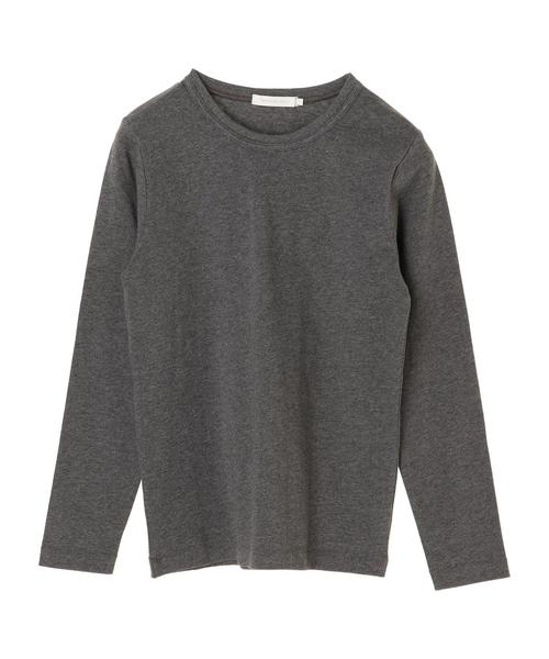 AMERICAN HOLIC（アメリカンホリック）の「ベーシッククルーネックプルオーバー（Tシャツ/カットソー・レディース・チャコールグレー/カーキ/イエロー/ブルー/ホワイト系その他/その他7/ホワイト系その他4/ブルー系その他2・M/L）」の9枚目の写真