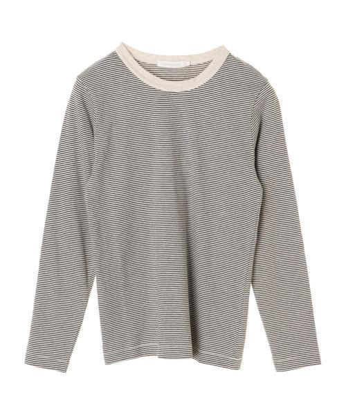 AMERICAN HOLIC（アメリカンホリック）の「ベーシッククルーネックプルオーバー（Tシャツ/カットソー・レディース・チャコールグレー/カーキ/イエロー/ブルー/ホワイト系その他/その他7/ホワイト系その他4/ブルー系その他2・M/L）」の15枚目の写真