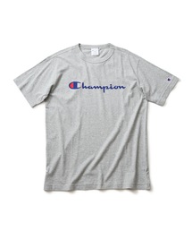 【CHAMPION】スクリプトロゴプリントＴシャツ/ロゴプリント/チャンピオン
